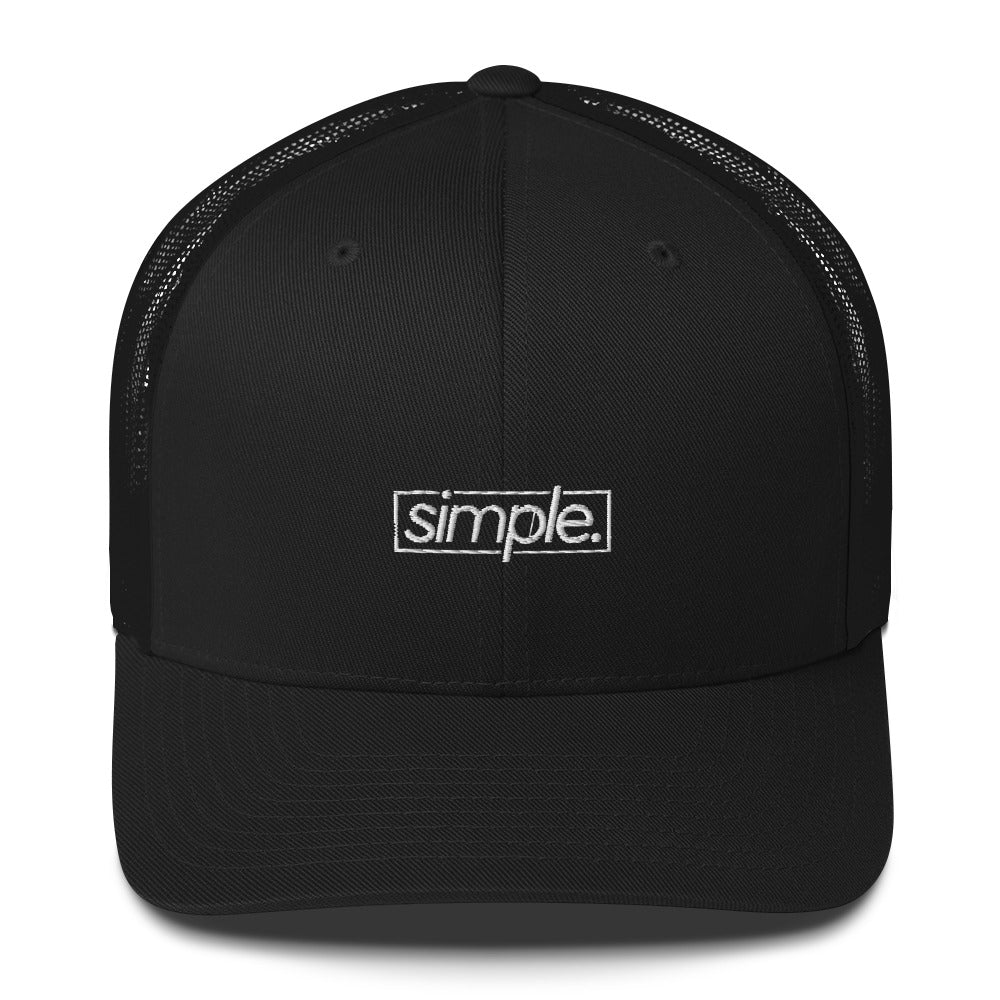 simple. trucker hat