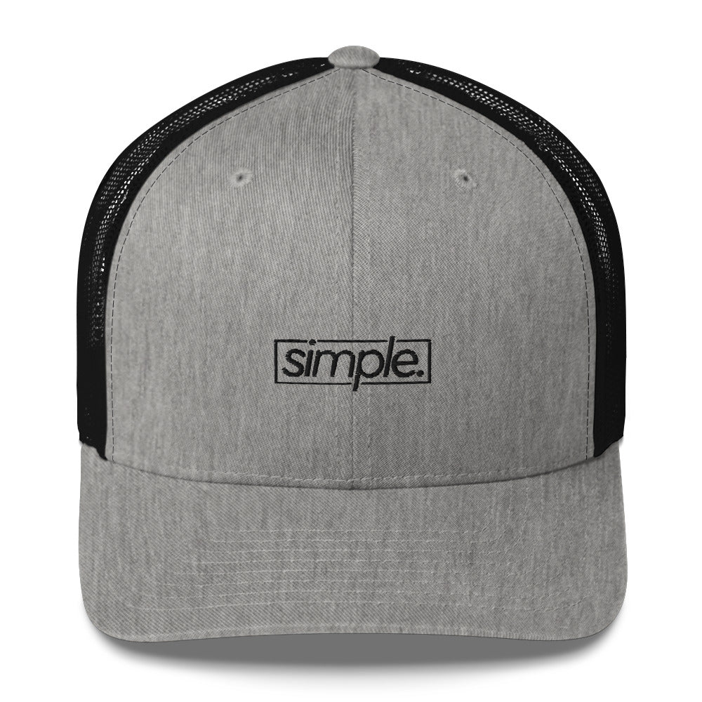 simple. trucker hat