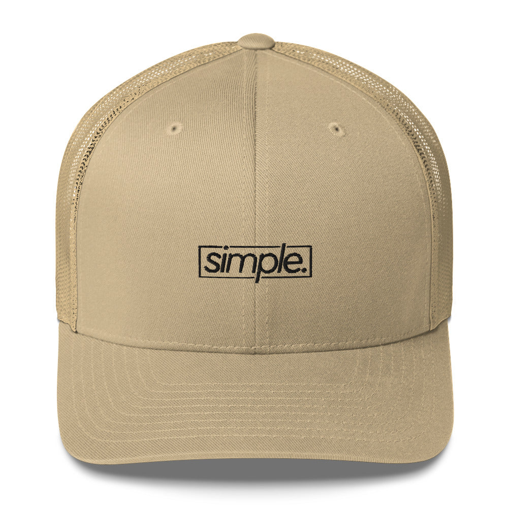 simple. trucker hat