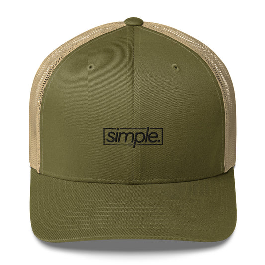 simple. trucker hat