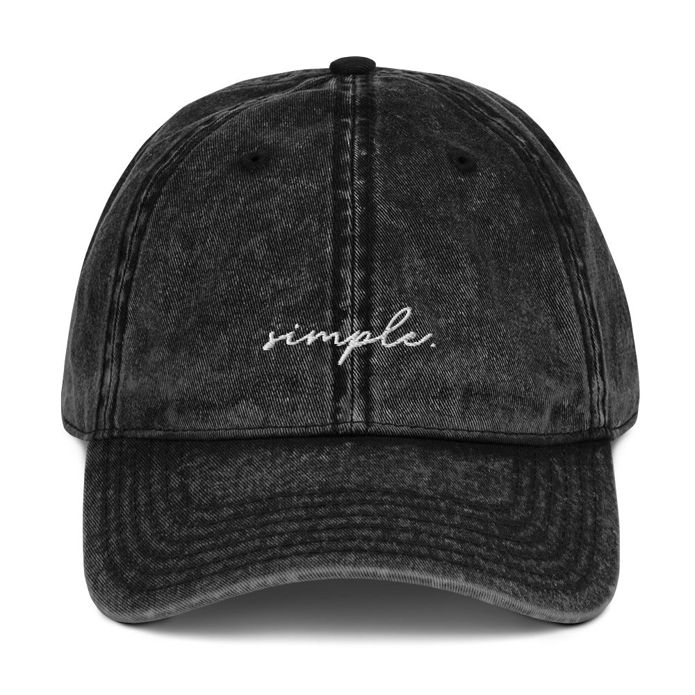 simple. vintage cap